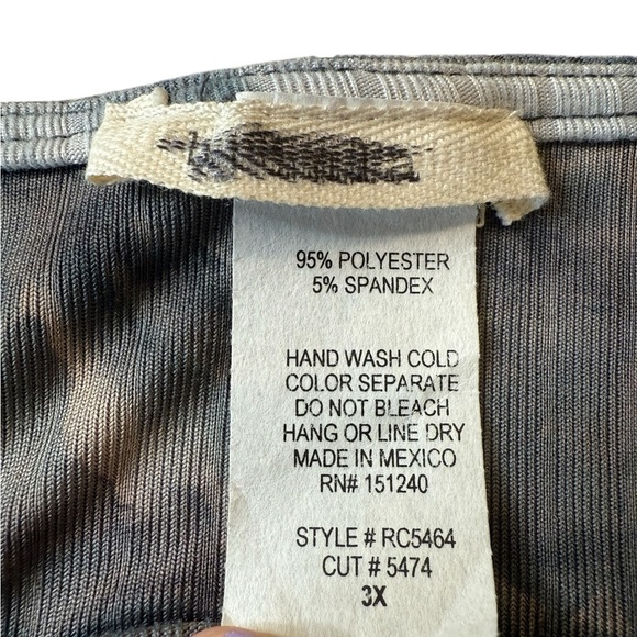 Black Pull On Oversized Jumper Palazzo One Piece Tie Dye Boho Hippie Slouchy 3X - Picture 4 of 16